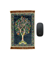 Bursa İpek Füme Dekoratif Küçük Halı Mousepad
