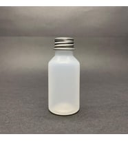 30 cc Naturel PE Şişe  - Gümüş Aluminyum  Kapaklı- 30ml PE Esnek Şişe- x 10 Adet (Beyaz)