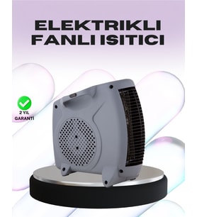Taşınabilir Fanlı Isıtıcı Elektrikli Termik Korumalı Oda Isıtıcı