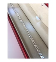 5mm Nano Italy 925 Gümüş Bileklik • Işıklı Kutuda Sevgiliye • Eşe • Babaya Hediye