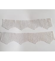 BEYAZ POLYESTER 60 NUMARA DANTEL İPİYLE ÖRÜLMÜŞ HAVLU KENARI DANTEL