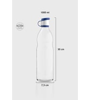 Renga Zen 1000 ml Cam Şişe 181001 Toz Pembe (Mavi)