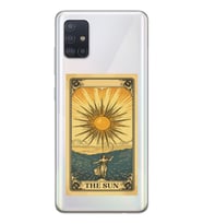 Samsung Galaxy A71 Uyumlu The Sun Tarot Tasarımlı Şeffaf Telefon Kılıfı