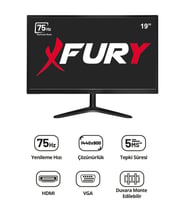 FURY 19" Geniş Ekran 75 Hz 5ms (VGA,HDMI) Led Monitör