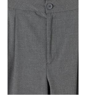 LCW Modest Gri Loose Fit Kadın Pileli Kumaş Pantolon