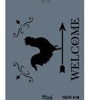 Rich New Seri N-416 Stencil 35x25 cm