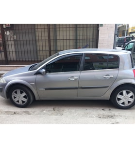 R. Megane 2 HB Krom Cam Çıtası 2004-2010 4Prç Paslanmaz Çelik