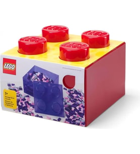 LEGO Storage 253240 2*2 Translucent Red Storage Brick