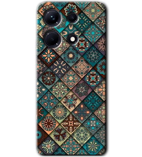 İnfinix Note 30 Kılıf HD Desen Baskılı Arka Kapak - Mandala Desen