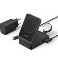 Anker B2557 MagGo Siyah 3in1 Kablosuz Hızlı Şarj Aleti