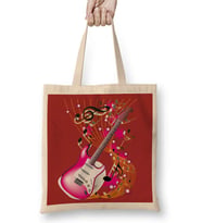 Music Müzik Gitar 2 Bez Çanta Uzun Saplı