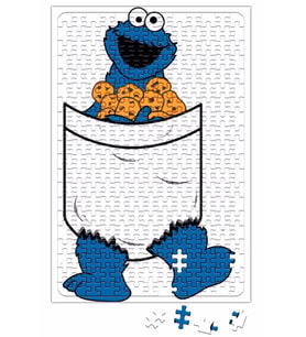 Cookie Monster Kurabiye Canavarı Puzzle 240 Parça Yapboz