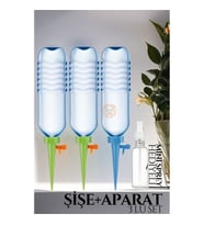Çiçek Damlama Sulama Şişe Aparat Seti 3 Şişe