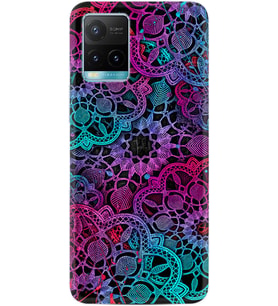 Vivo Y11S Y21S Y20 Y20S Y70 Kılıf Desemli Silikon Colurful Mandala 1667