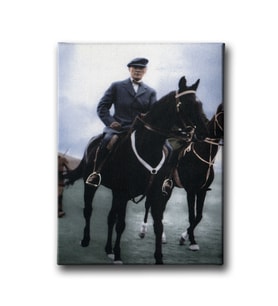 Atlı Atatürk Kanvas Tablo ATAD116