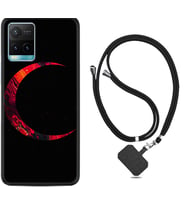 Vivo Y11S Y21S Y20 Y20S Y70 Kılıf Boyun Askılı Silikon Red Moons 1747