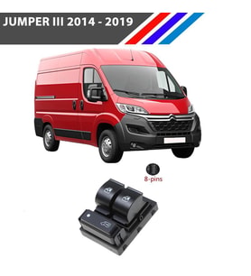 Jumper 3 Cam Açma Kumanda Düğmesi Sol Taraf 8 Pin 2014 - 2019