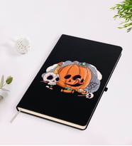 BK Gift Happy Halloween Tasarımlı Siyah Defter-2