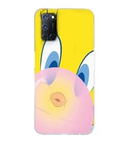 Oppo A52/A72/A92 Uyumlu Tweety Tasarımlı Şeffaf Telefon Kılıfı