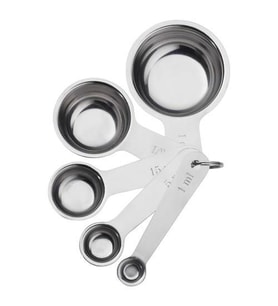 5 Li Metal Ölçek MeridyenDukkan Paslanmaz Çelik Pratik Mutfak Gereçleri