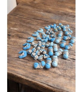 STONELANDER 10 ADET KARIŞIK BEBEK HEDİYELİK DOĞUM MEVLÜT İÇİN HEDİYELİK ERKEK BEBEK (Bebe Mavisi)