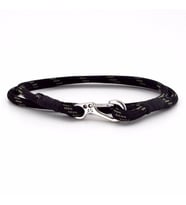 HAKİ YEŞİL SİYAH PARACORD METAL KANCA SARMA ERKEK BİLEKLİK M011C