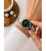 Dice Kayek Premium Vintage Kadın Kol Saati Gold Çelik Kordon 5 ATM Su Geçirmez Bileklik Hediyeli G49