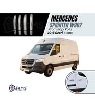 Mercedes Sprinter W907 Krom Kapı Kolu 4 Kapı 2018 ve üzeri Paslanmaz Çelik