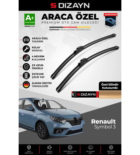 Renault Symbol Ön Cam Silecek Seti 2015 Üzeri Premium Araca Özel 55-48 Cm A+ Kalite