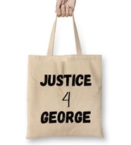 Justice For George Floyd Black Lives Matter 2021 Bez Çanta Uzun Saplı