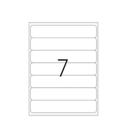 A1 Etiket Lazer Etiket tw-2107 100 A4 Sayfa Lazer Etiket 192,5 x 39 mm Boyutunda 1 A4 Sayfada 7 Etiket