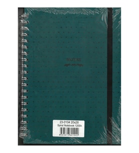VICTORIA'S JOURNALS 0104 NOTES 20x28cm SPİRALLİ SERT KAPAK 90gr. 40YP. DÜZ + 40 YP. NOKTALI + 40YP.Ç
