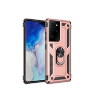 Samsung Galaxy S21 Ultra Uyumlu Kılıf Zore Vega Kapak (Rose Gold Altın)