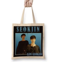 Kim Seokjin Vintage Bts Bez Çanta Uzun Saplı