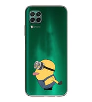 Huawei P40 Lite Uyumlu Baskılı Yumuşak Silikon Şeffaf Telefon Kılıfı