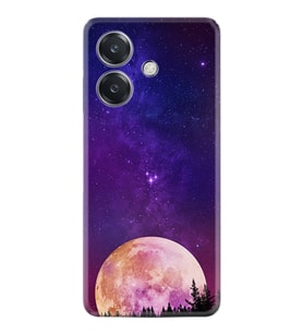 Oppo A3 Kılıf Boutique Baskılı Resimli Mor Ay Pcode -025