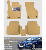 JAGUAR XF (2008-2015) Uyumlu EVA Paspas Tam Set–Araca Özel,Kolay Montaj,Su Geçirmez