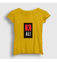 Presmono Kadın Sarı Victory Muhammed Ali T-Shirt 230960tt (Sarı)