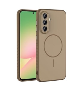 Coverzone Samsung Galaxy A16 ?le Uyumlu Kamera Lens Korumal? K?l?f Magsafe Uyumlu Kablosuz ?arj �zellikli Tea Silikon Telefon K?l?f? Siyah