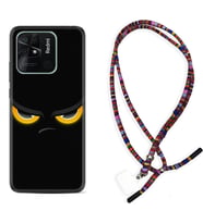Xiaomi Poco X3 Pro M4 Pro X4 Pro C40 10C Kılıf Boyun Asklı Rasta Silikon Black Eyes 1644