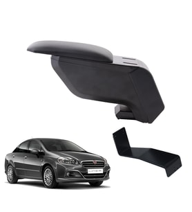 Fiat Linea 2013 Delmesiz Çelik Ayaklı Siyah Kolçak Kol Dayama