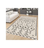 Rovigo Home Dijital Baskı Yıkanabilir Kaymaz Taban Salon Halısı RVG0169-SD555 (Krem)