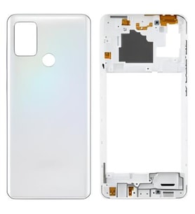 Samsung Galaxy A21S - SM-A217F FULL Kasa Arka Kapak Takım BEYAZ