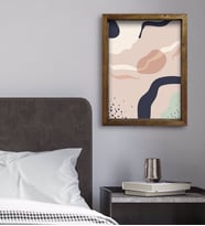 BK Gift Yatak Odası Konseptli Doğal Masif Ahşap Çerçeveli Tablo 45x65cm-47
