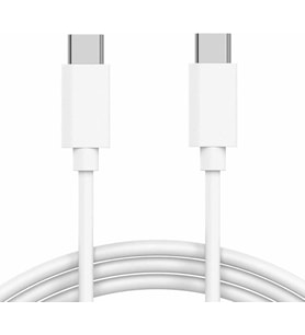 Apple iPhone 15 Pro Max için Type-C - Type-C Kablo Beyaz [iPhone 15 Pro Max ile Uyumlu Kablo - Beyaz]