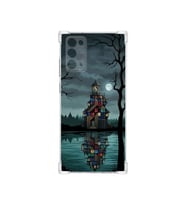PrintiFy Samsung Galaxy Note20 ile Uyumlu Simya Serisi Gölge Ve Cam Tasarımlı Uv Baskılı Köşe Korumalı Antişok Kılıf