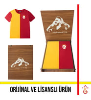 Galatasaray Lisanslı 5 yıldızlı Sarı Kırmızı Çocuk T-Shirt Icardi Ahşap Kutulu