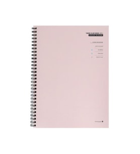 Morning Glory 4000 Theme Çizgili Defter 26x19 cm Pembe 11210-87331