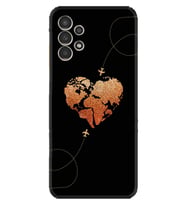 Samsung Galaxy M14 Kılıf Silikon Desen Özel Seri Plane Heart 1721