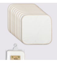 Bistyle Organik 28x28 10'lu Penye Mendil 90101 Ekru